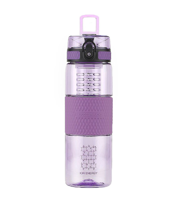 Sticla apa Uzspace Tritan, fara BPA cu capac 700ml violet
