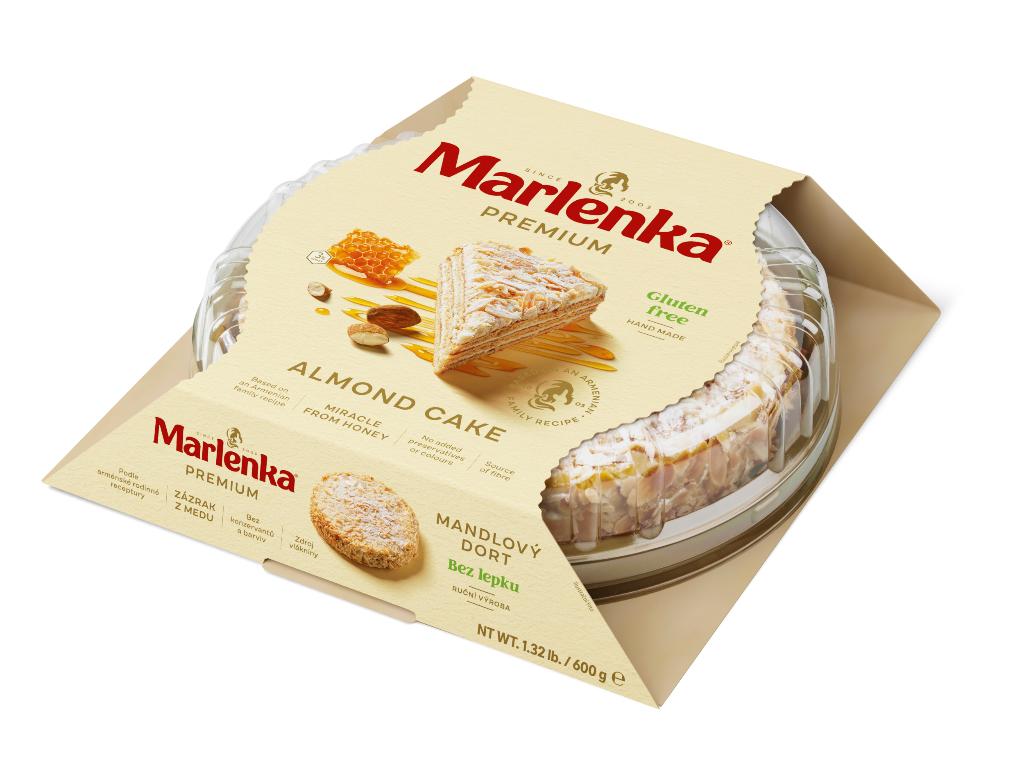 Tort cu miere și migdale Marlenka Premium, 600 g