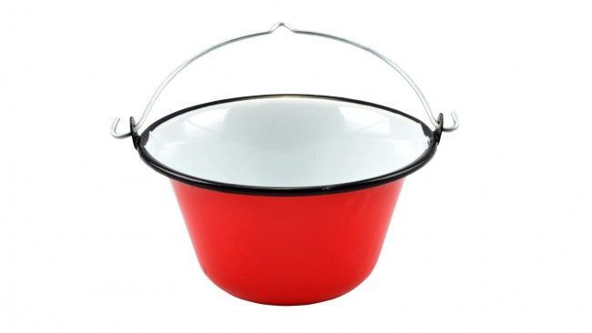 Ceaun emailat 0,8 litri pentru servire - rosu -