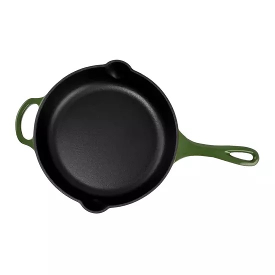 Loading Tigaie universală din fontă emailată 27 cm cu două guri de scurgere