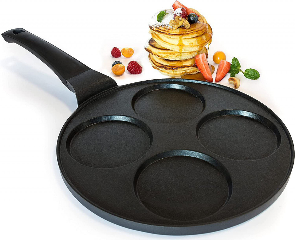 Tigaie non-stick 26cm pentru clatite cu 4 parti
