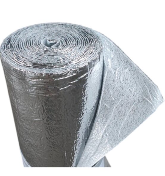 Loading Folie termo-reflectorizantă premium Rolflex pentru izolație sub lambriuri și tavane false si in spate radiatoare – spumă + aluminiu 60×500cm