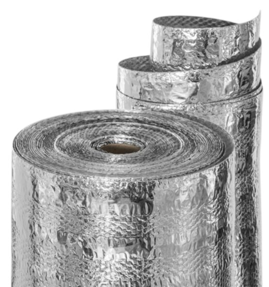 Loading Folie termo-reflectorizantă Rolflex 5×0,6 m – izolație cu aluminiu pentru radiatoare și pereți interiori