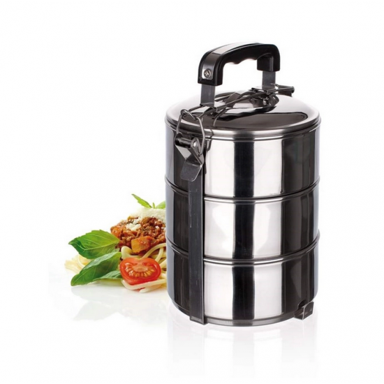 Recipient pentru alimente din inox, 3 piese, 14 cm, 2, 1 litri – BNQ