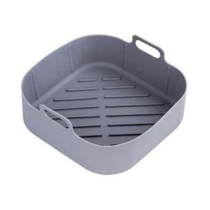 Tăviță din silicon rezistent la căldură pentru air fryer 22x22x6,5cm