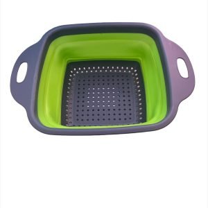 Filtru pliabil din silicon patrat, capacitate de 2 litri