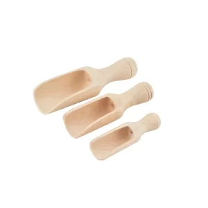 Set de 3 linguri de condimente din lemn