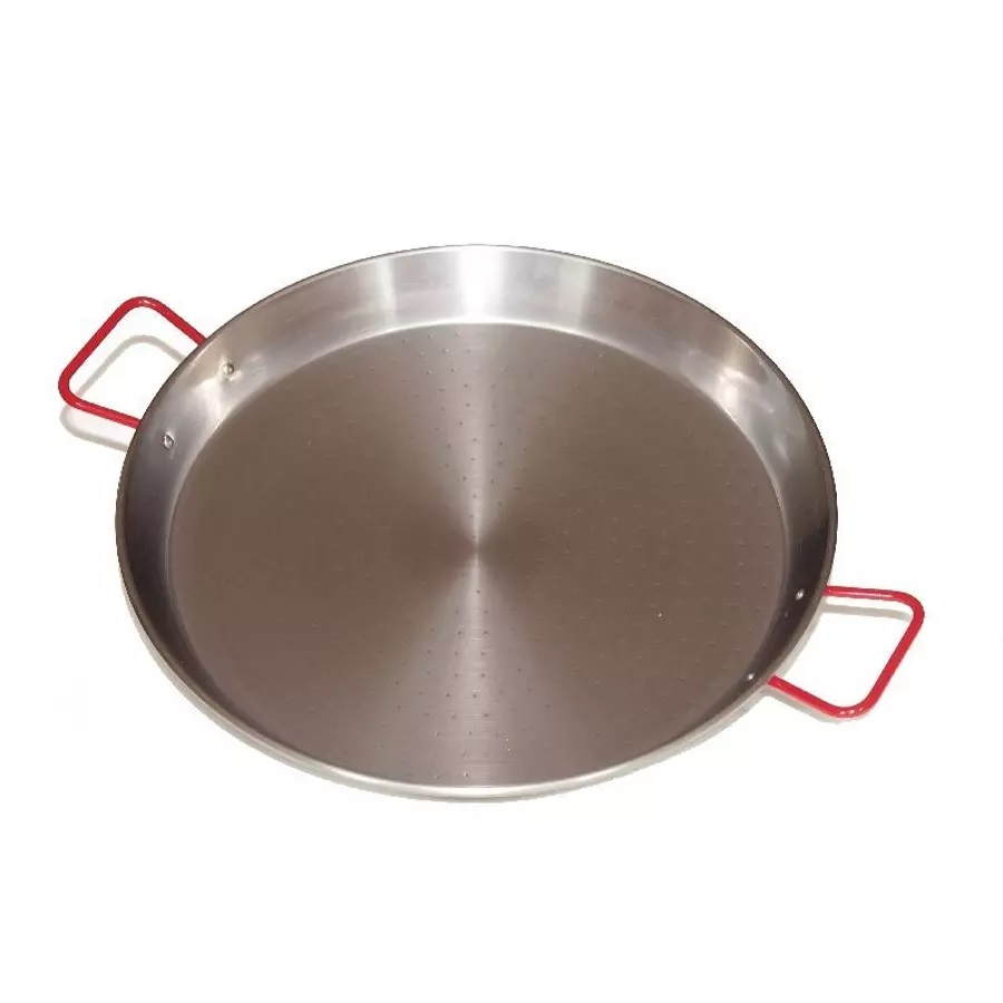 Tavă pentru paella din oțel lustruit, diametrul de 34 cm.