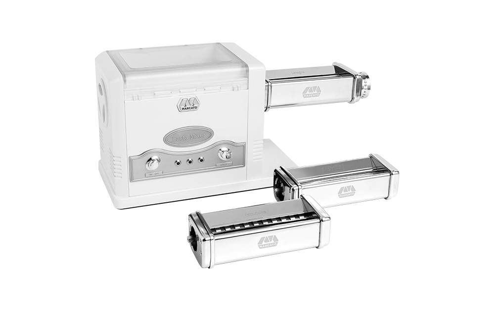 Marcato Pasta Fresca mașină electrică pentru paste și frământari cu 3 forme