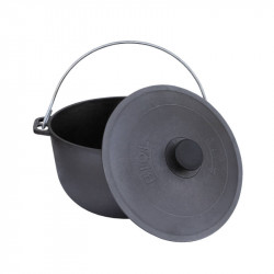 Ceaun fonta cu capac 8l