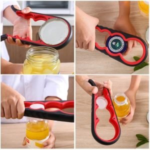 Deschizător de sticle și borcane din plastic și silicon