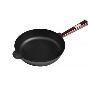 Tigaie din fontă cu capac Optima Bordo, dimensiuni 260x60mm