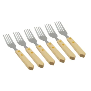 Set de furculițe cu mâner din lemn 6 bucăți