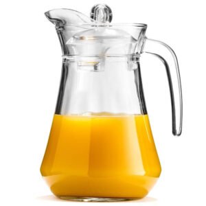Cană de Sticlă cu Capac 1,4 l