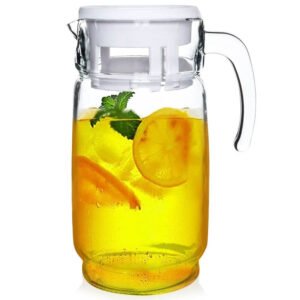 Cană de Sticlă cu capac 2 l