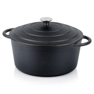 Cratita fonta cu capac 26cm, 5lit