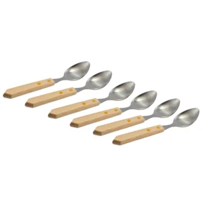 Set de 6 linguri cu mâner din lemn