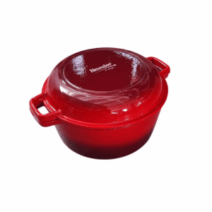 Cratita fonta emailata cu capac fonta 26cm